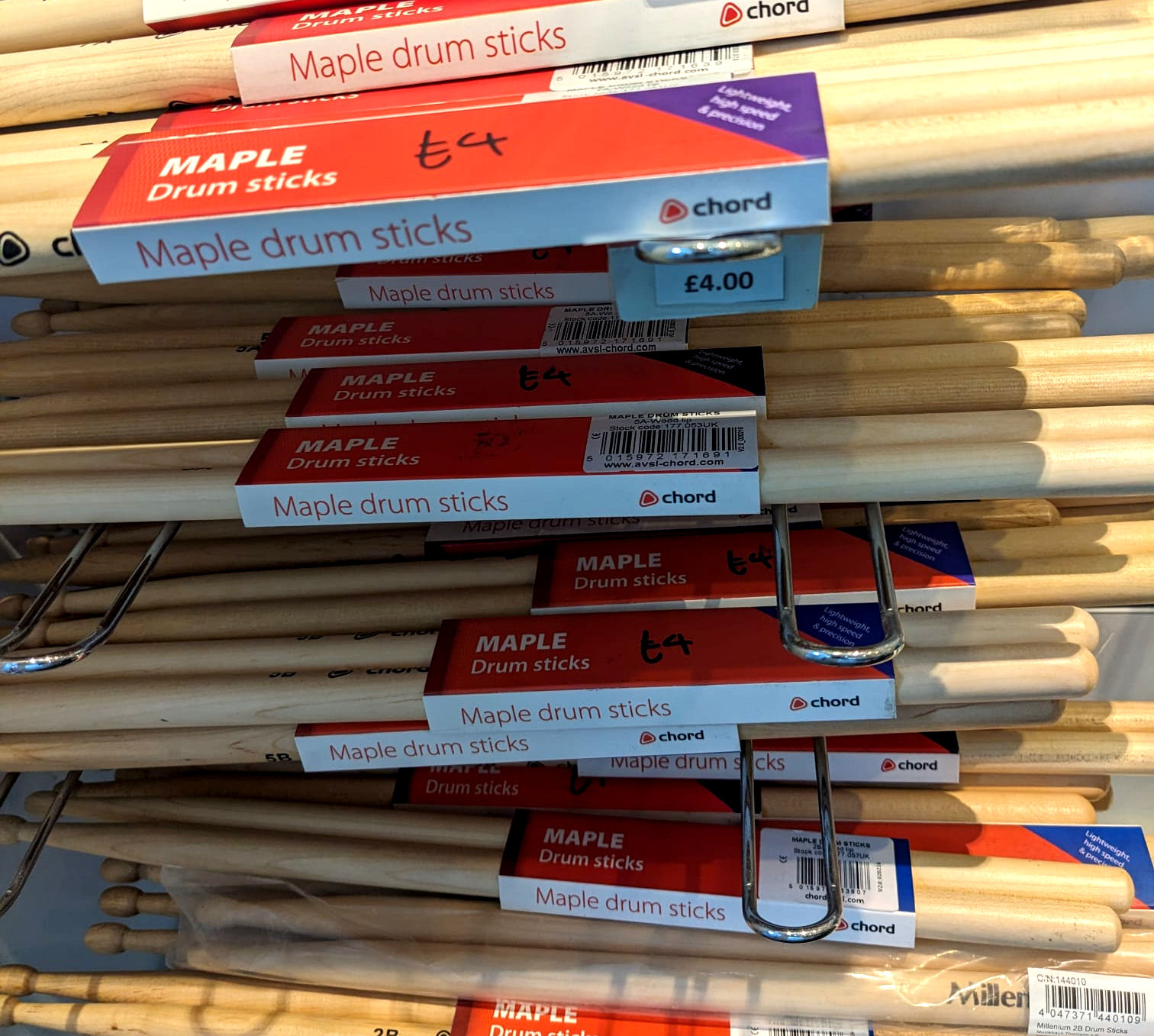 What size drumstick? Stayfree Music